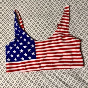 American Flag Bikini Top